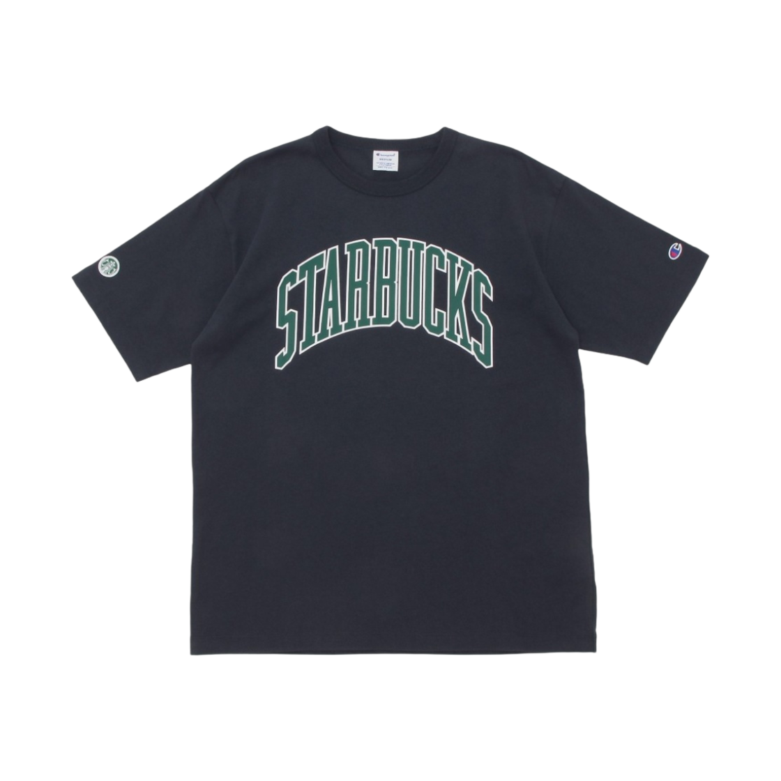 - Starbucks x Beams x Champion Heavyweight T-Shirt Navy