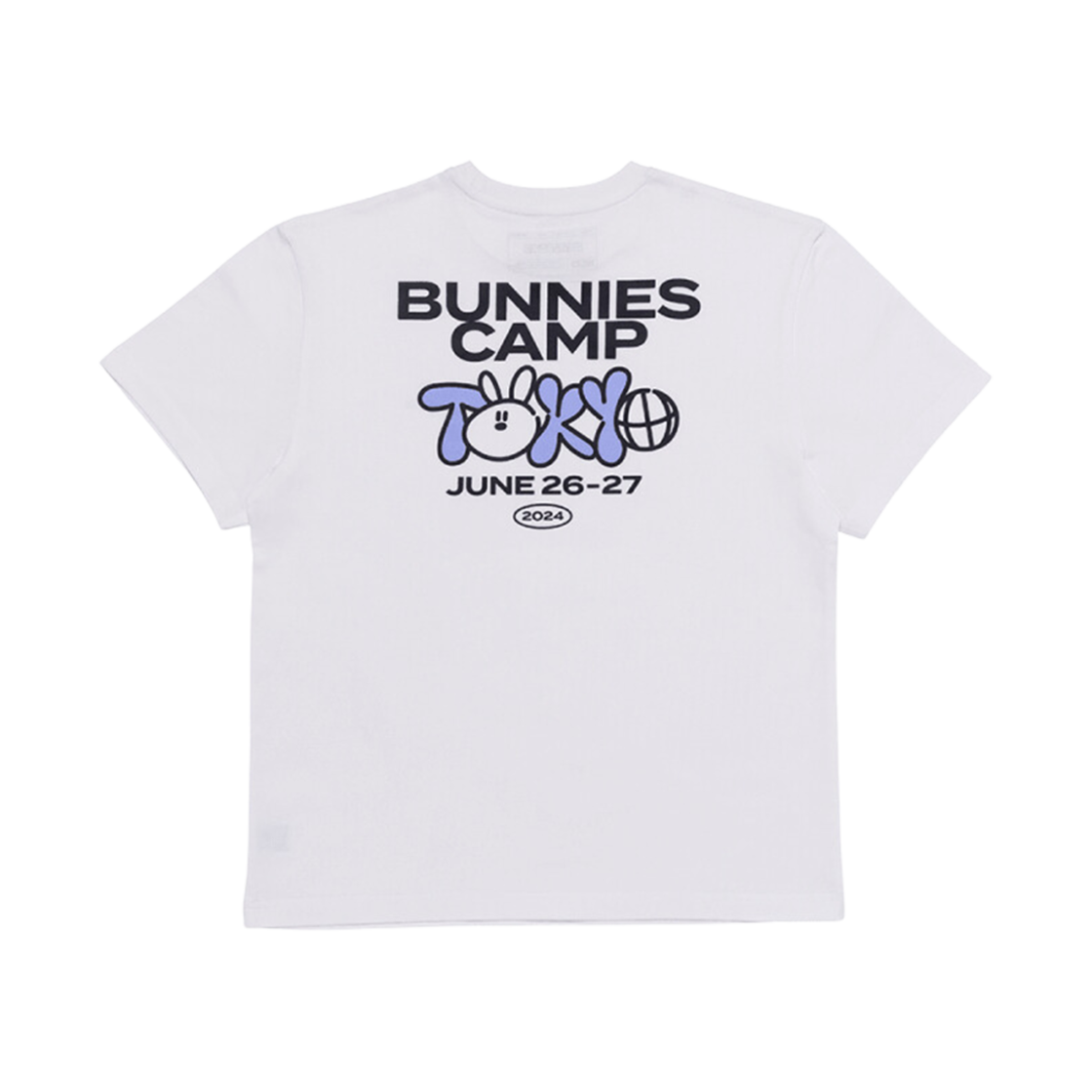 뉴진스 버니즈 캠프 2024 도쿄돔 티셔츠 화이트(NewJeans Bunnies Camp 2024 Tokyo Dome T-Shirt White)