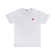 Play Comme des Garcons Little Red Heart T-Shirt White