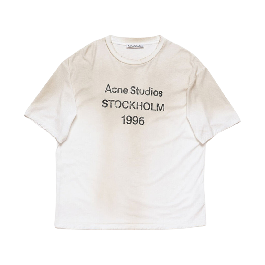 아크네 스튜디오 릴렉스드 핏 로고 티셔츠 더스티 화이트(Acne Studios Relaxed Fit Logo T-Shirt Dusty white)