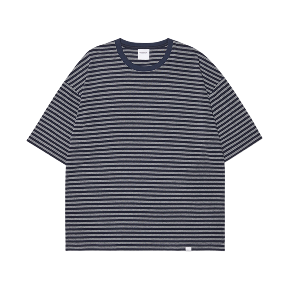 노매뉴얼 NM 보더 티셔츠 다크 네이비