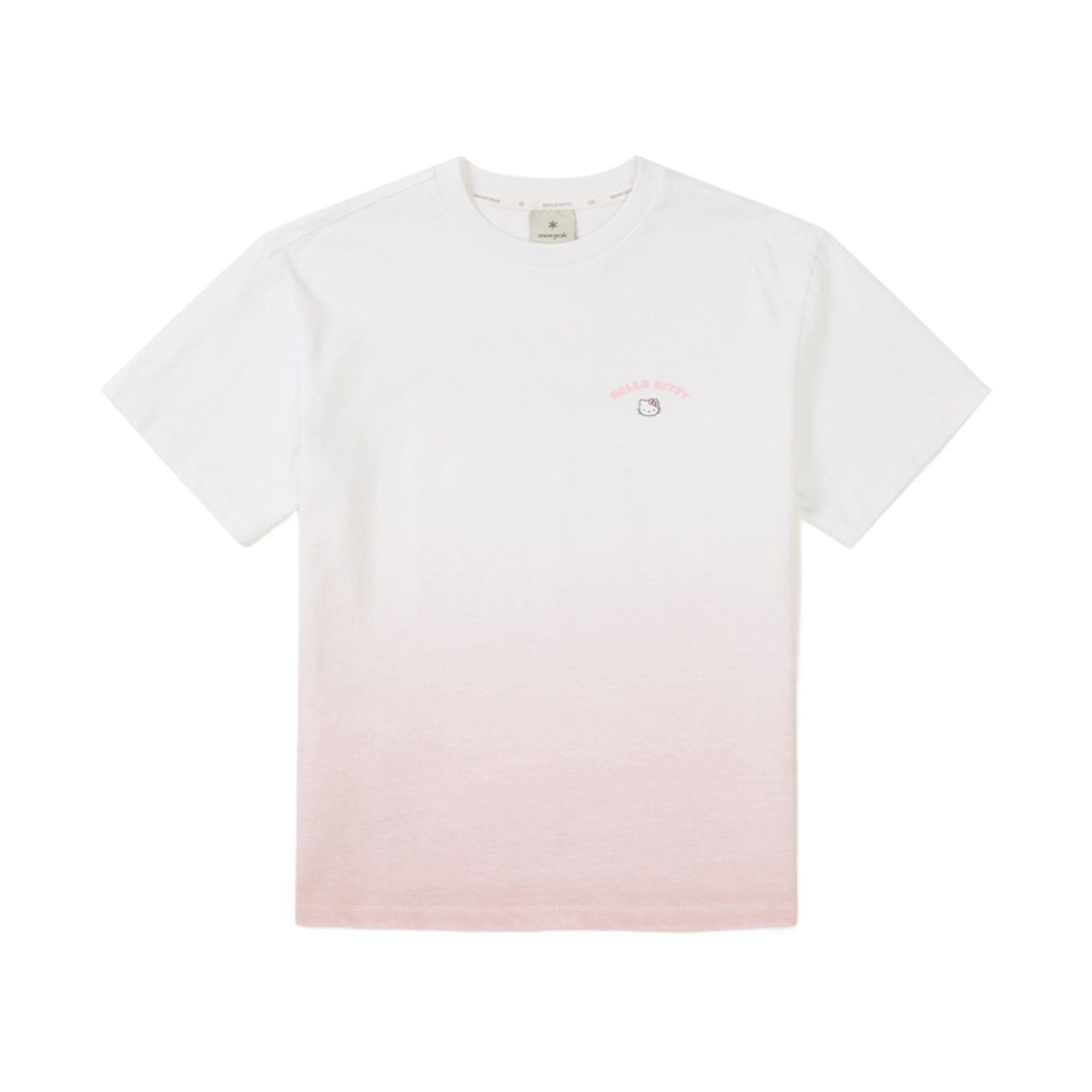 (W) 스노우피크 x 헬로 키티 그래픽 숏슬리브 티셔츠 라이트 핑크((W) Snow Peak x Hello Kitty Graphic Short Sleeve T-Shirt Light Pink)