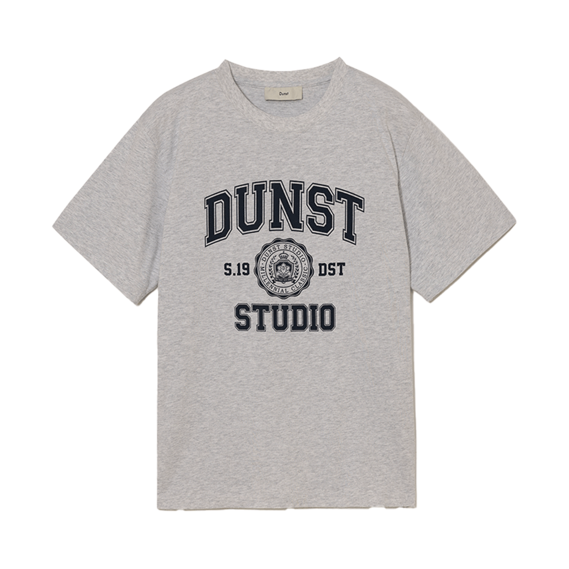 UDTS5B139G1_M_ Dunst Unisex Classic Logo T-Shirt Light Melange Grey