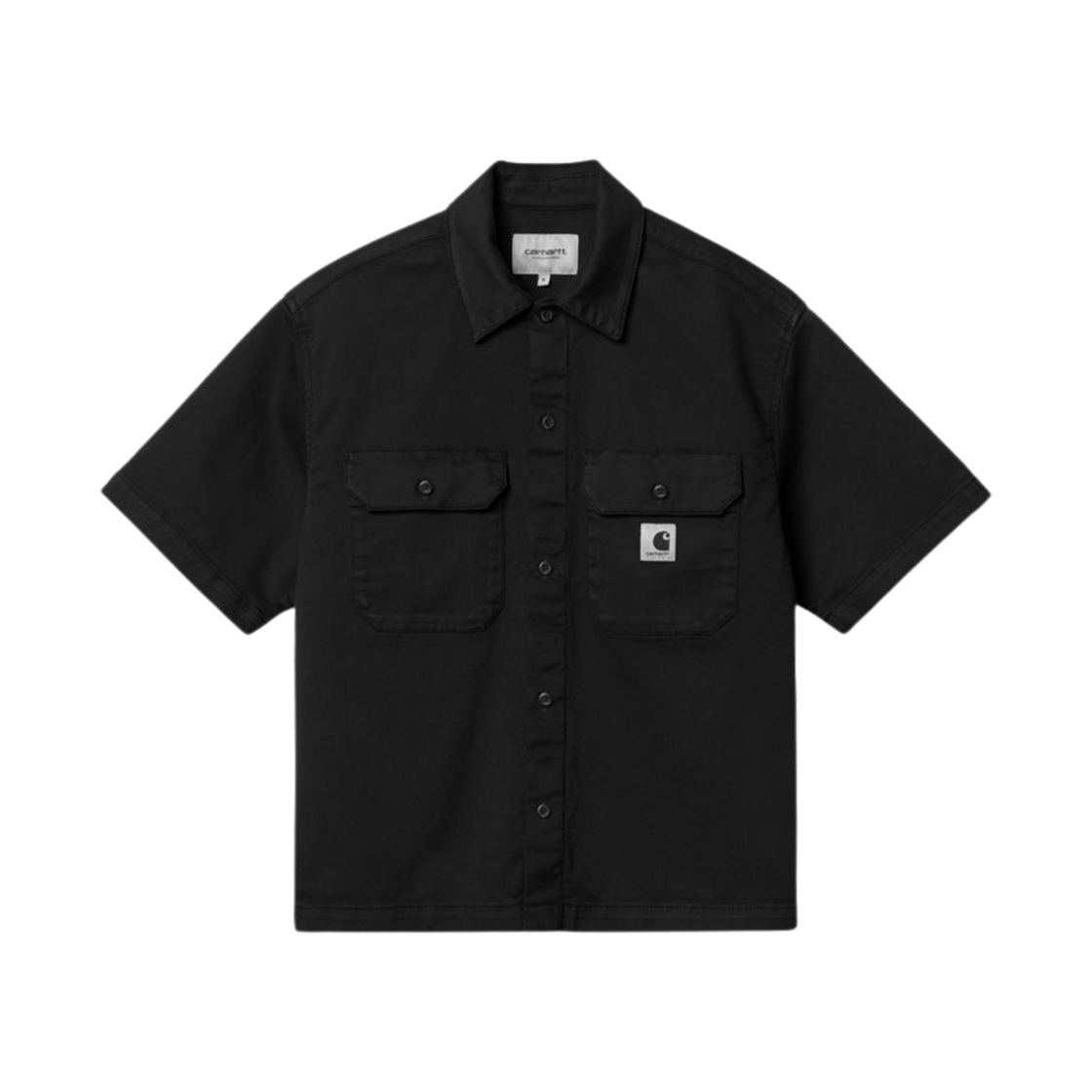 (W) 칼하트 WIP 크래프트 쇼츠 슬리브 셔츠 블랙