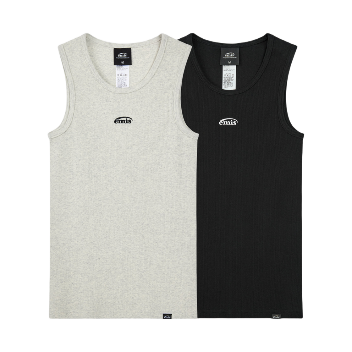 - Emis Sleeveless Oatmeal Black (Set of 2)