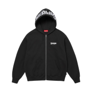 Supreme Mister Cartoon Zip Up Hooded Sweatshirt Black - 24FW