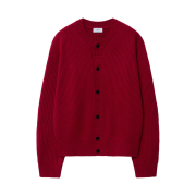 TNGT Oversize Chunky Round Cardigan Red