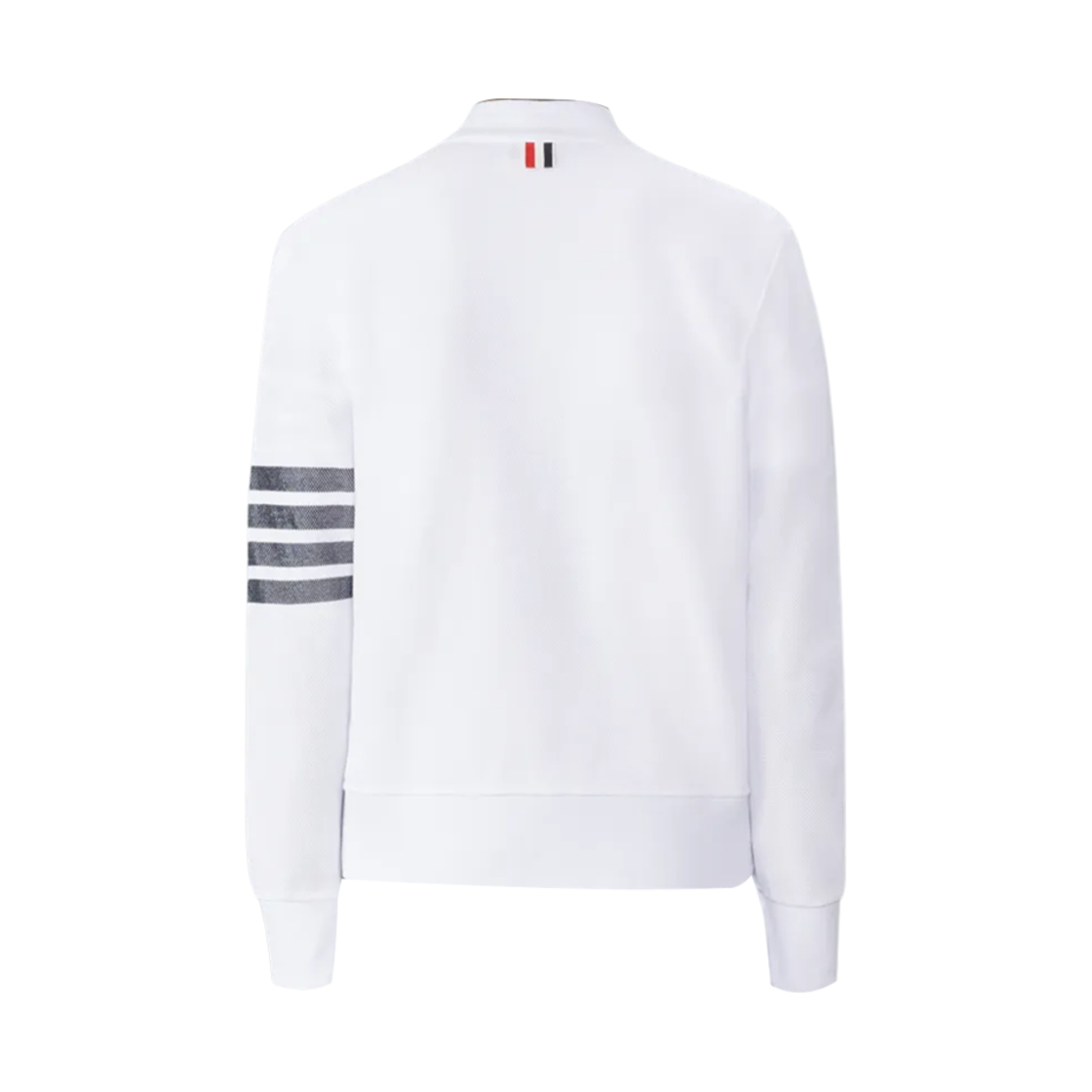톰브라운 코튼 피케 사선 가디건 화이트(Thom Browne Cotton Pique 4-Bar Cardigan White) - 2