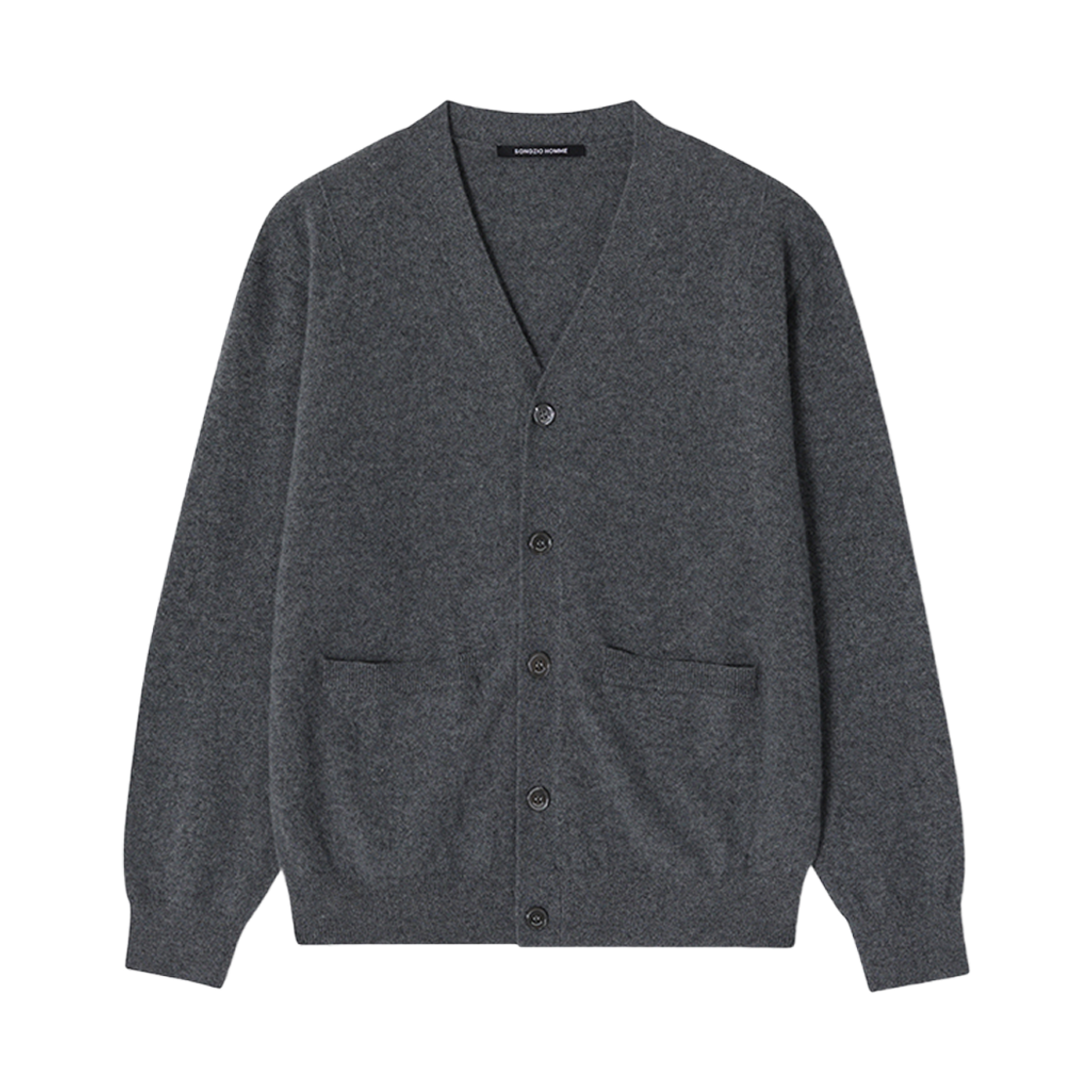 송지오옴므 SSAW 베이비 캐시미어 가디건 멜란지그레이