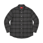 Supreme Basket Weave Plaid Shirt Black - 23SS