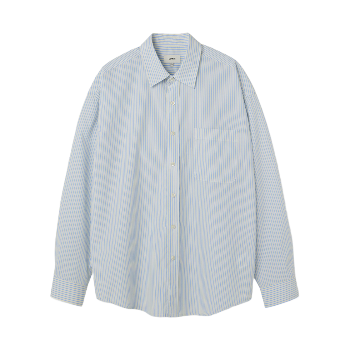 LE7SSH04-WH LEARVE Chambray Marcato Color Stripe Shirt