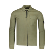 C.P. Company Gabardine Zipped Shirt Bronze Green - 23SS