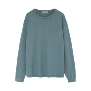 [기간한정 20%쿠폰] Polyteru Human Index Human Pocket Long Sleeve Jade Blue