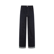 (W) Bottega Veneta Trousers Denim with Selvedge Indigo