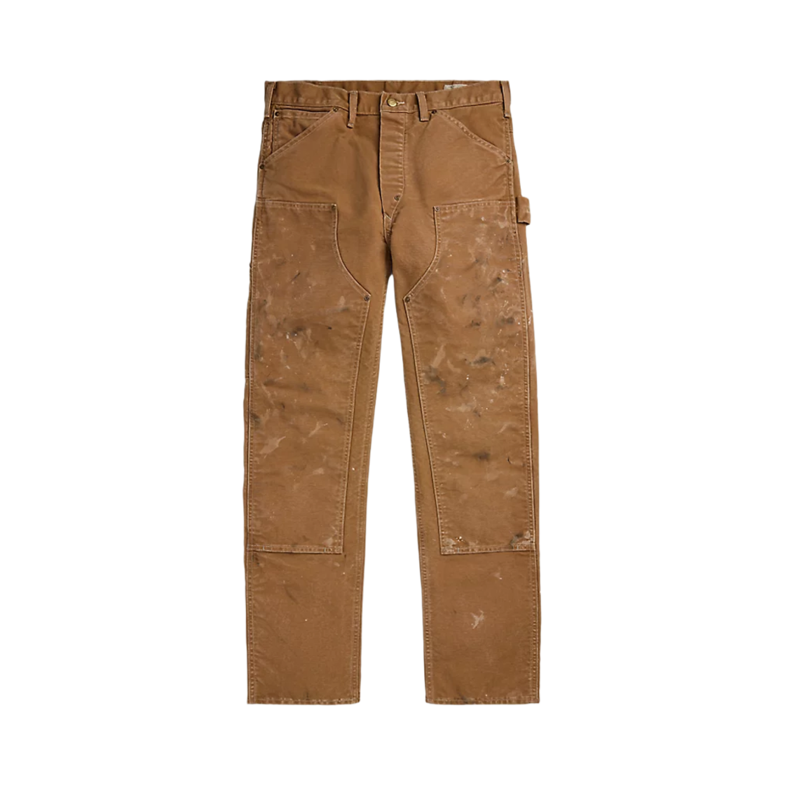 더블알엘 엔지니어 핏 디스트레스드 카펜터 팬츠 카키(Double RL Engineer Fit Distressed Carpenter Pants Khaki)
