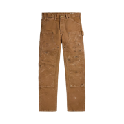 Double RL Engineer Fit Distressed Carpenter Pants Khaki
