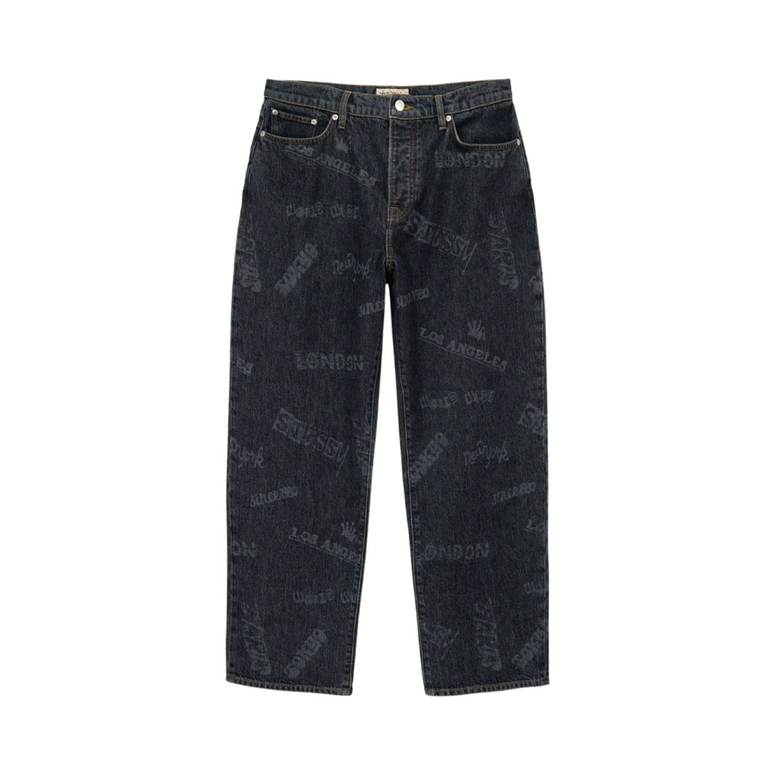 스투시 월드와이드 빅 올 진 블랙