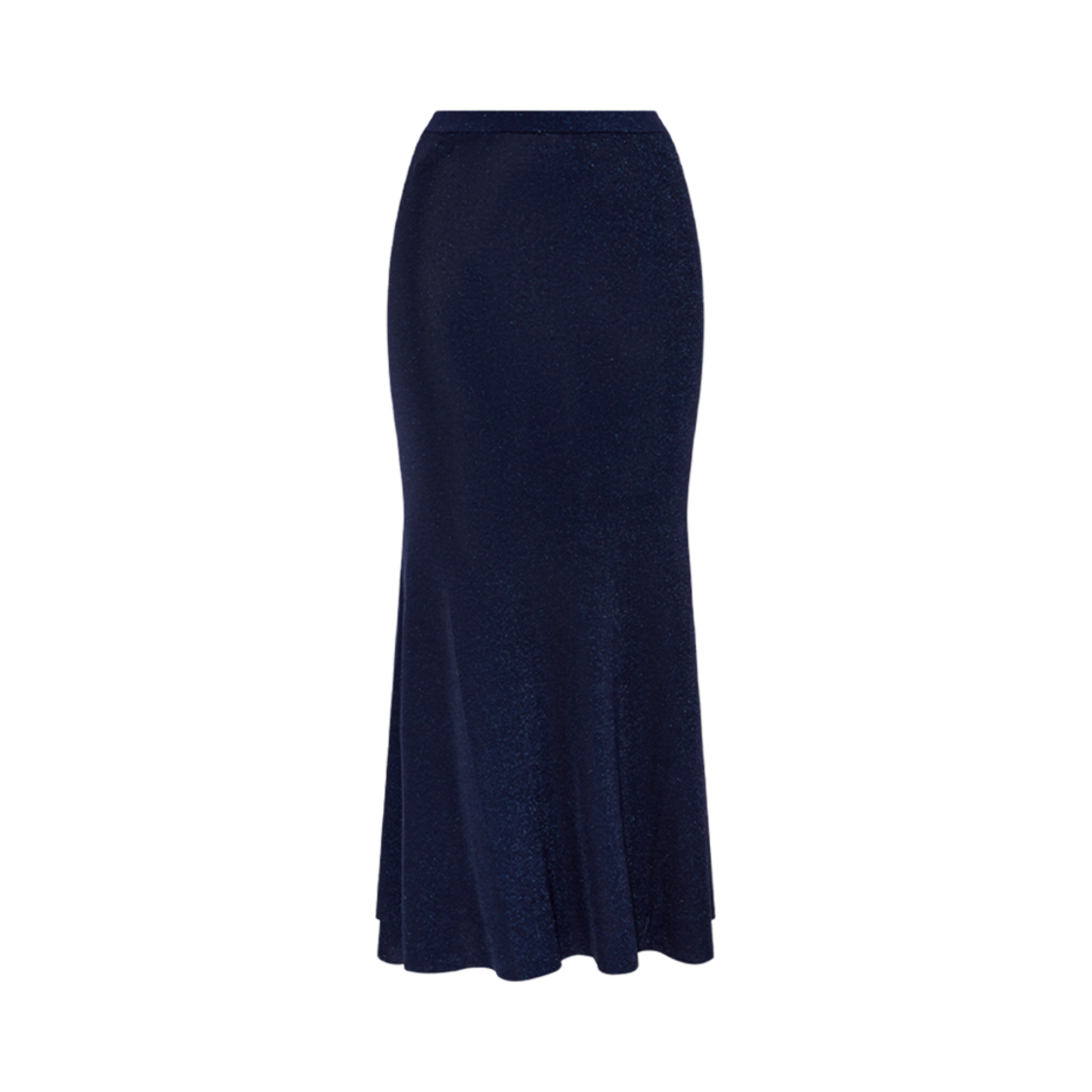 RS25-126XSK-BL (W) Self Portrait Viscose Knit Maxi Skirt Navy