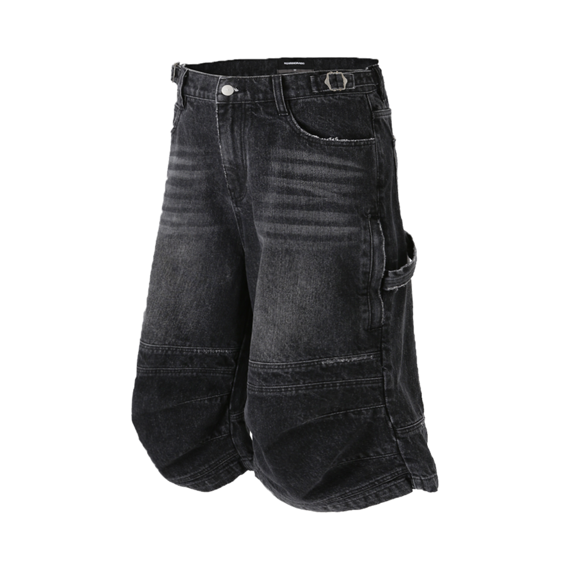 로어링라드 카펜터 버뮤다 데님 팬츠 블랙(ROARINGRAD Carpenter Bermuda Denim Pants Black)