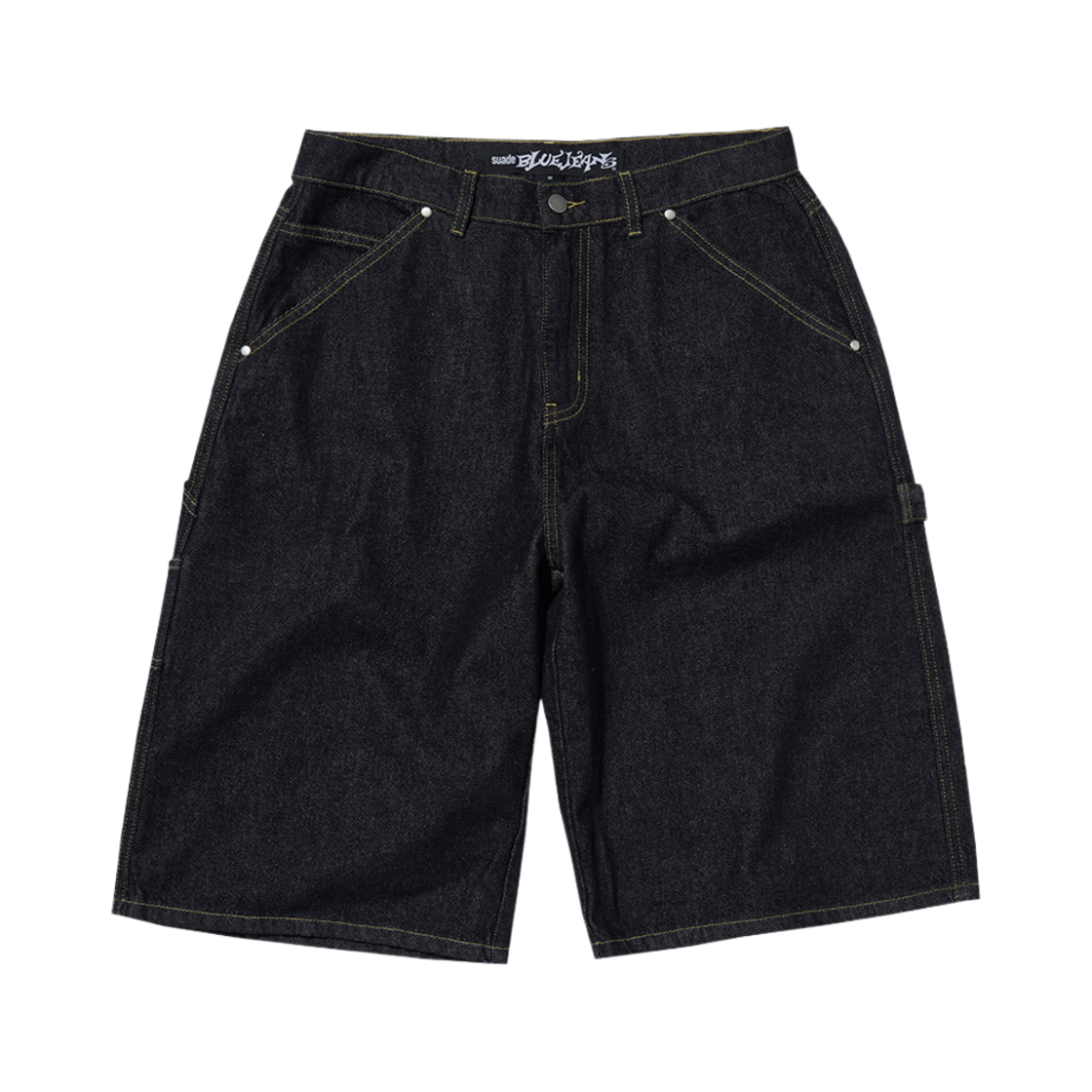 스웨이드 카펜터 데님 쇼츠 로우 인디고(Suade Carpenter Denim Shorts Raw Indigo)