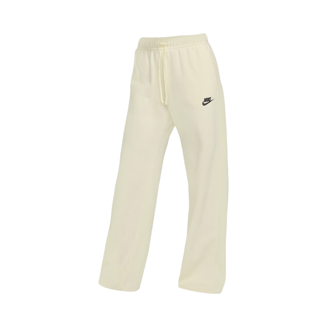 (W) 나이키 NSW 클럽 플리스 미드 라이즈 와이드 레그 트랙 팬츠 화이트 - US/EU((W) Nike NSW Club Fleece Mid Rise Wide Leg Track Pants White - US/EU) - 1