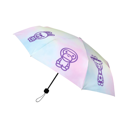 0MXACW4057XXK BAPE Baby Milo Folding Umbrella Multi Pink