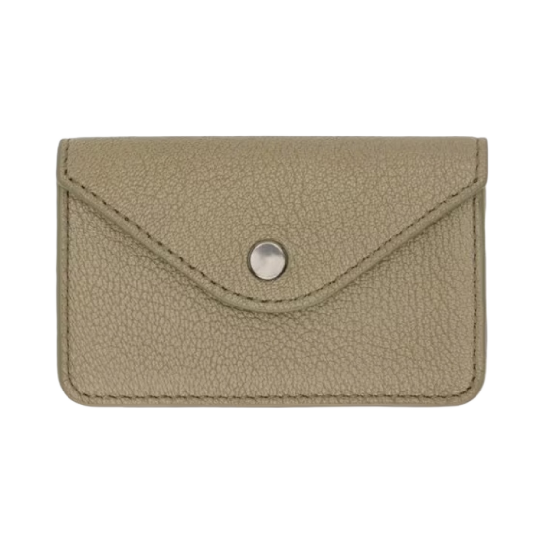 SL0012-LL0035-641 Lemaire Enveloppe Coin Purse Goat Leather Dusty Khaki