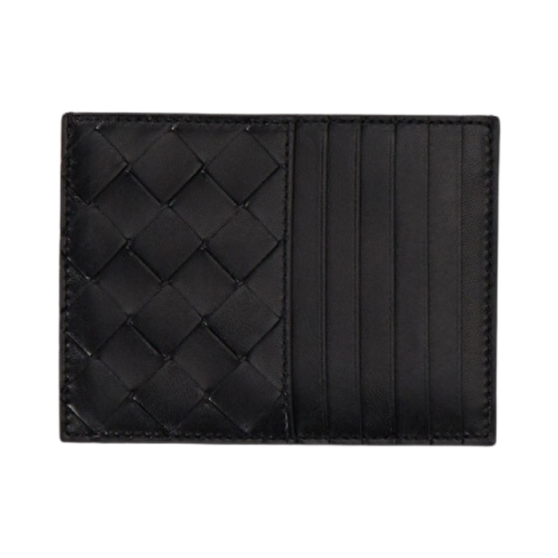 보테가 베네타 지퍼 카드 홀더 블랙(Bottega Veneta Zipped Card Holder Black) - 1
