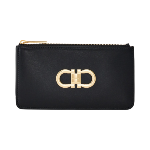Ferragamo Gancini Credit Card Holder Black