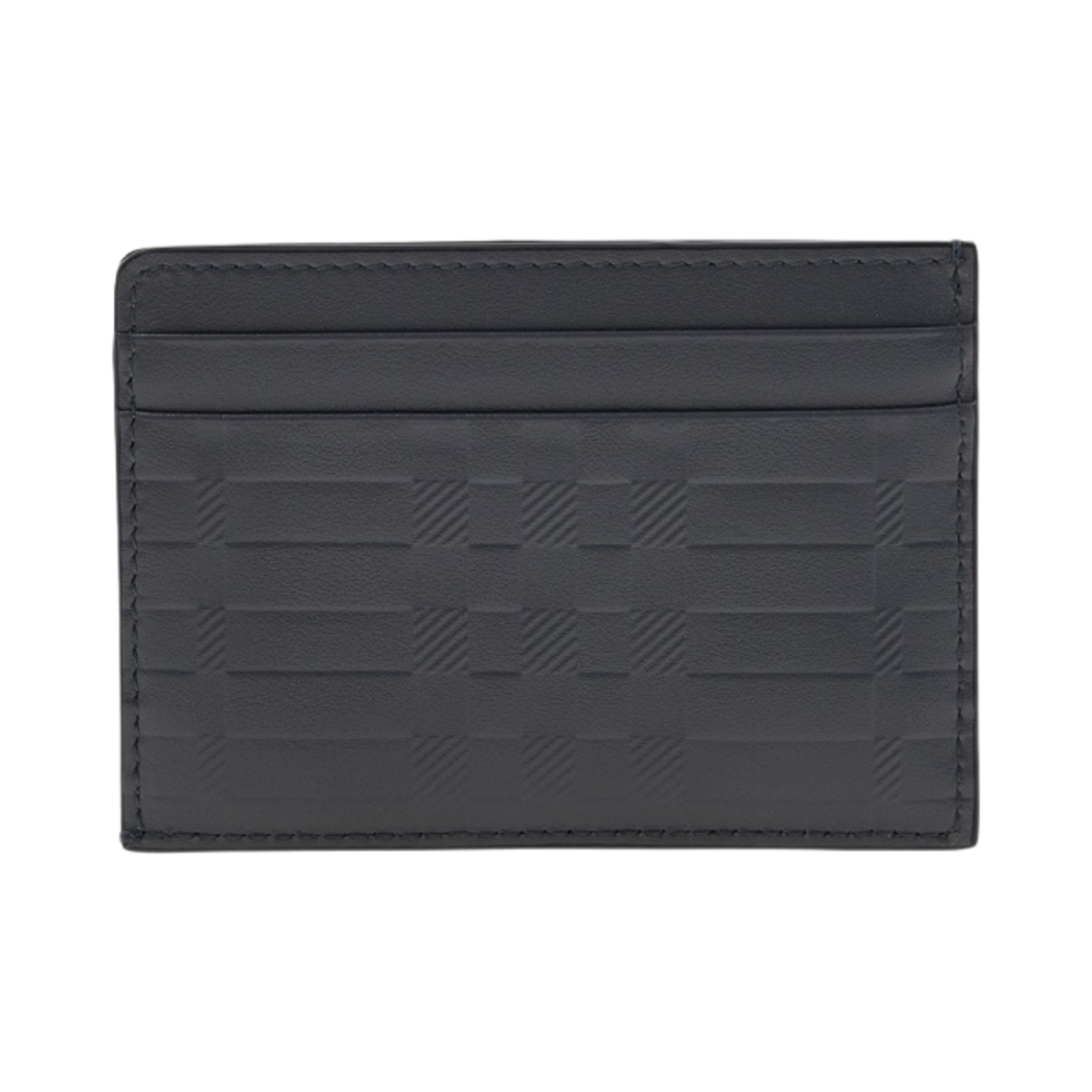 버버리 엠보스드 체크 레더 카드 케이스 다크 애쉬 그레이(Burberry Embossed Check Leather Card Case Dark Ash Grey) - 3