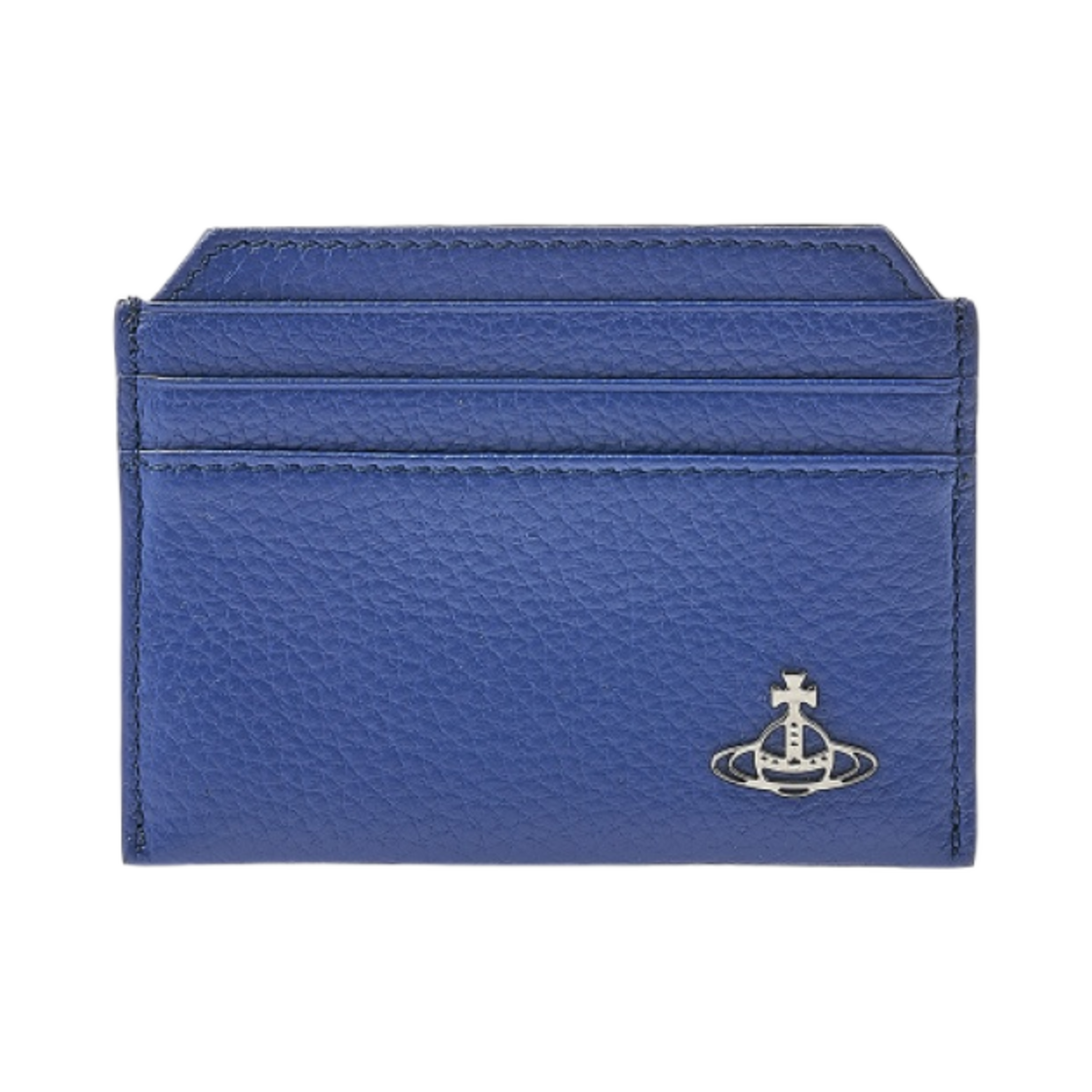 비비안 웨스트우드 그레인 레더 슬림 카드 홀더 블루(Vivienne Westwood Grain Leather Slim Card Holder Blue) - 1