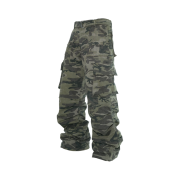 Wapworks Herringbone Belted Cargo Pants Camo
