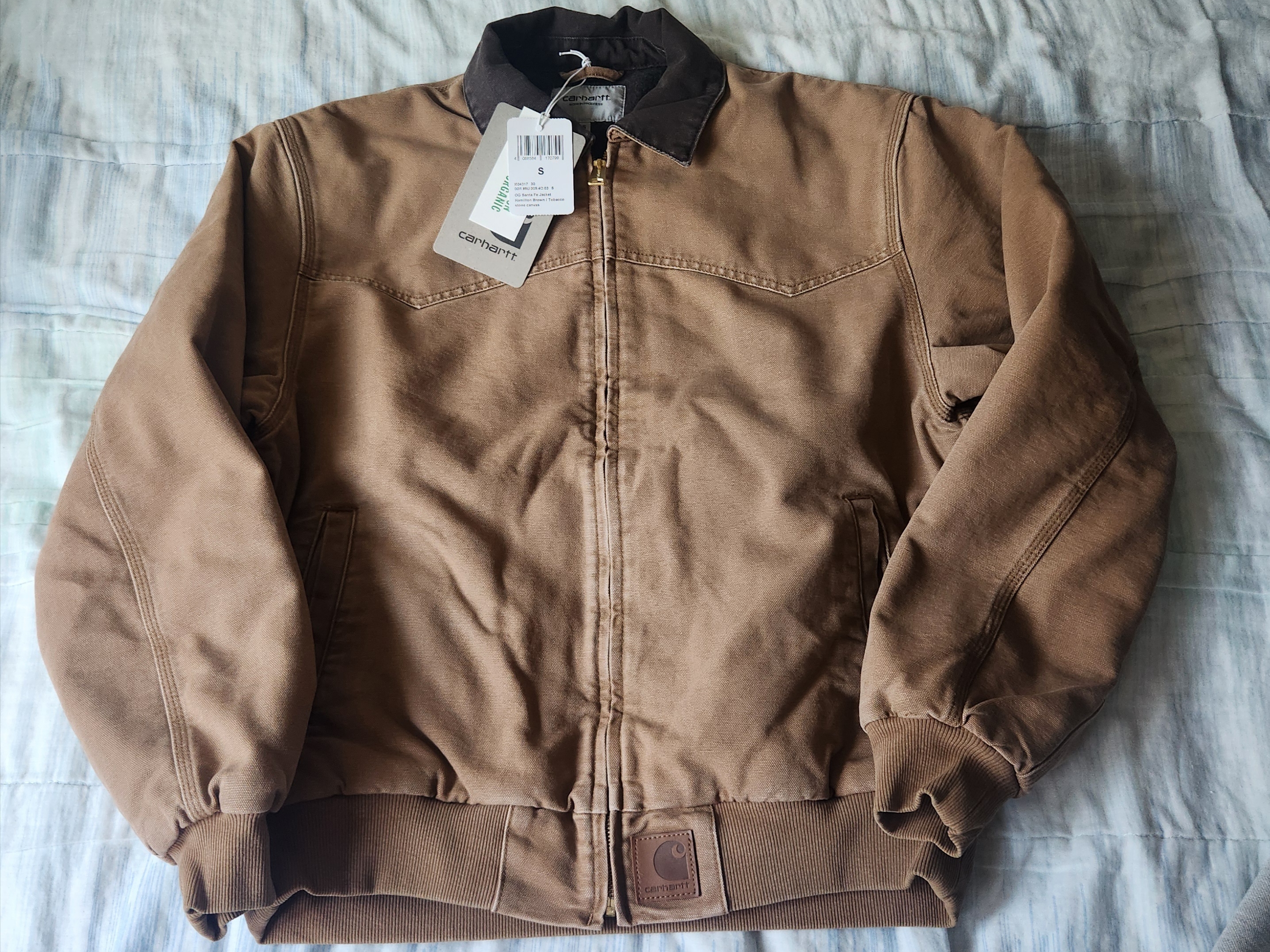 Carhartt WIP OG Santa Fe Jacket Hamilton Brown Tobacco 착용 스타일