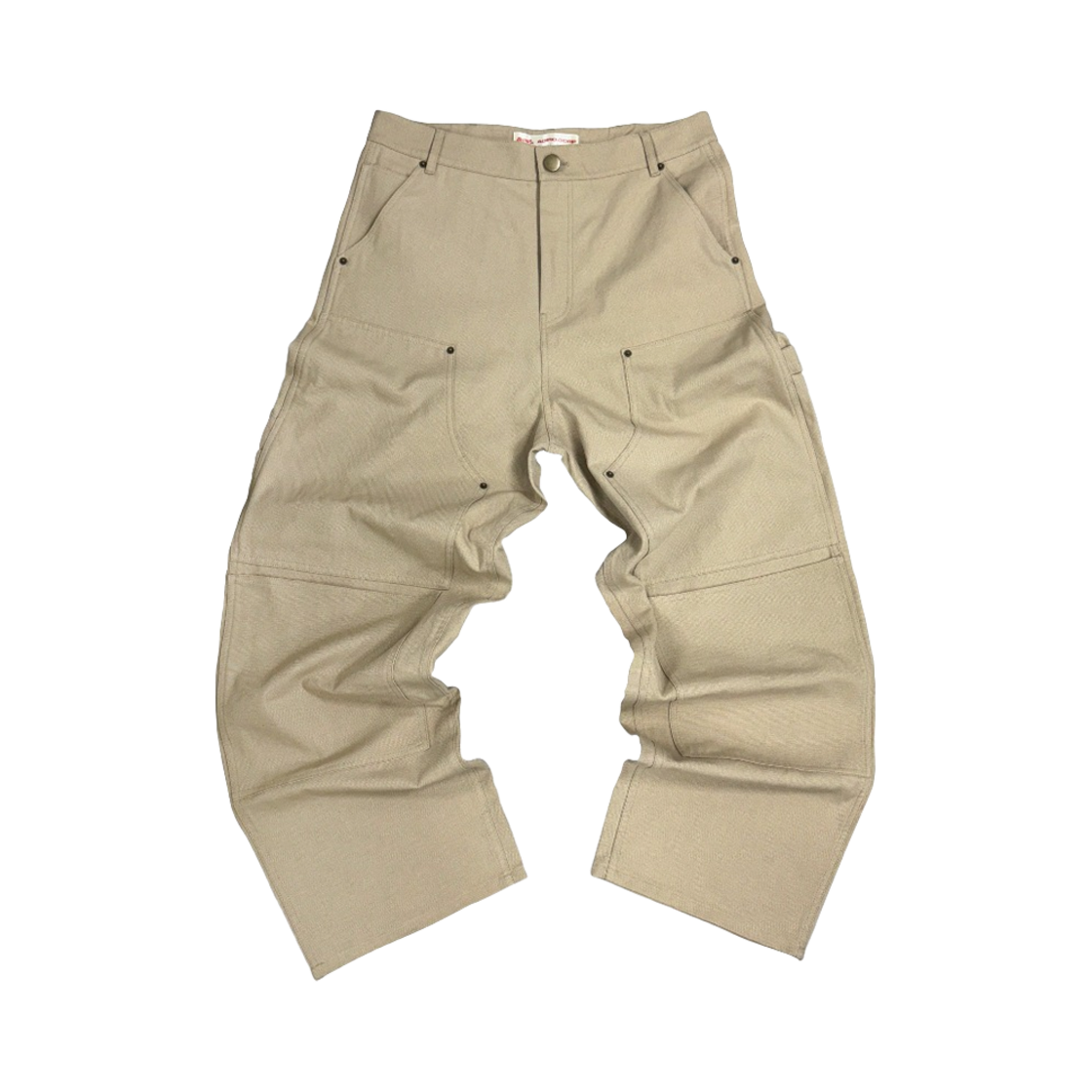 - Aoiro Cutted Double Knee Pants Tan V2