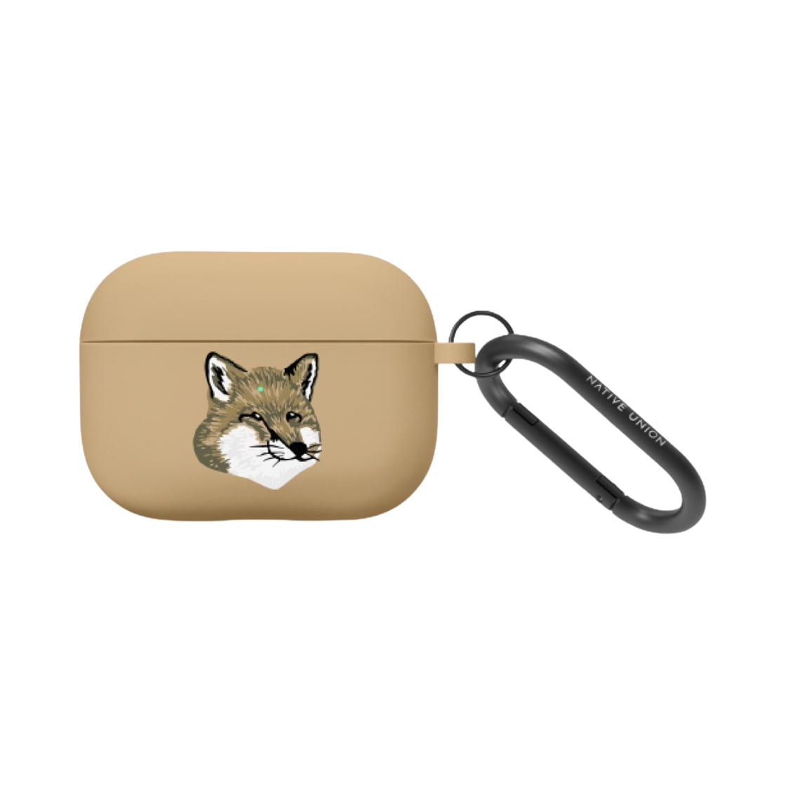 - Maison Kitsune x Native Union Monochrome Fox Head AirPods Pro 2nd Gen Case Beige - 대표 이미지 #1