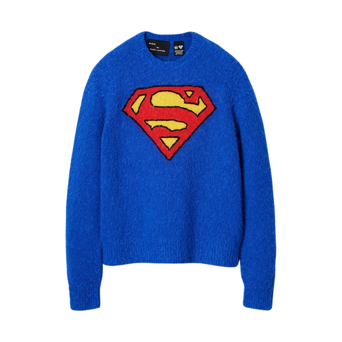 2F4RTP045K45 Marc Jacobs x Nigo Superman Sweater Blue