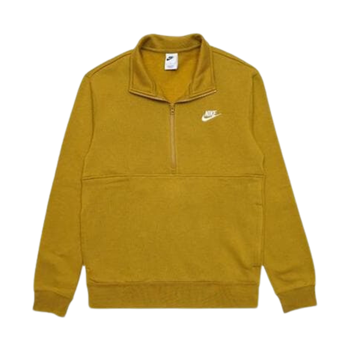 DD4732-716 Nike NSW Club Brushed-Back Half Zip Pullover Bronzine - US/EU