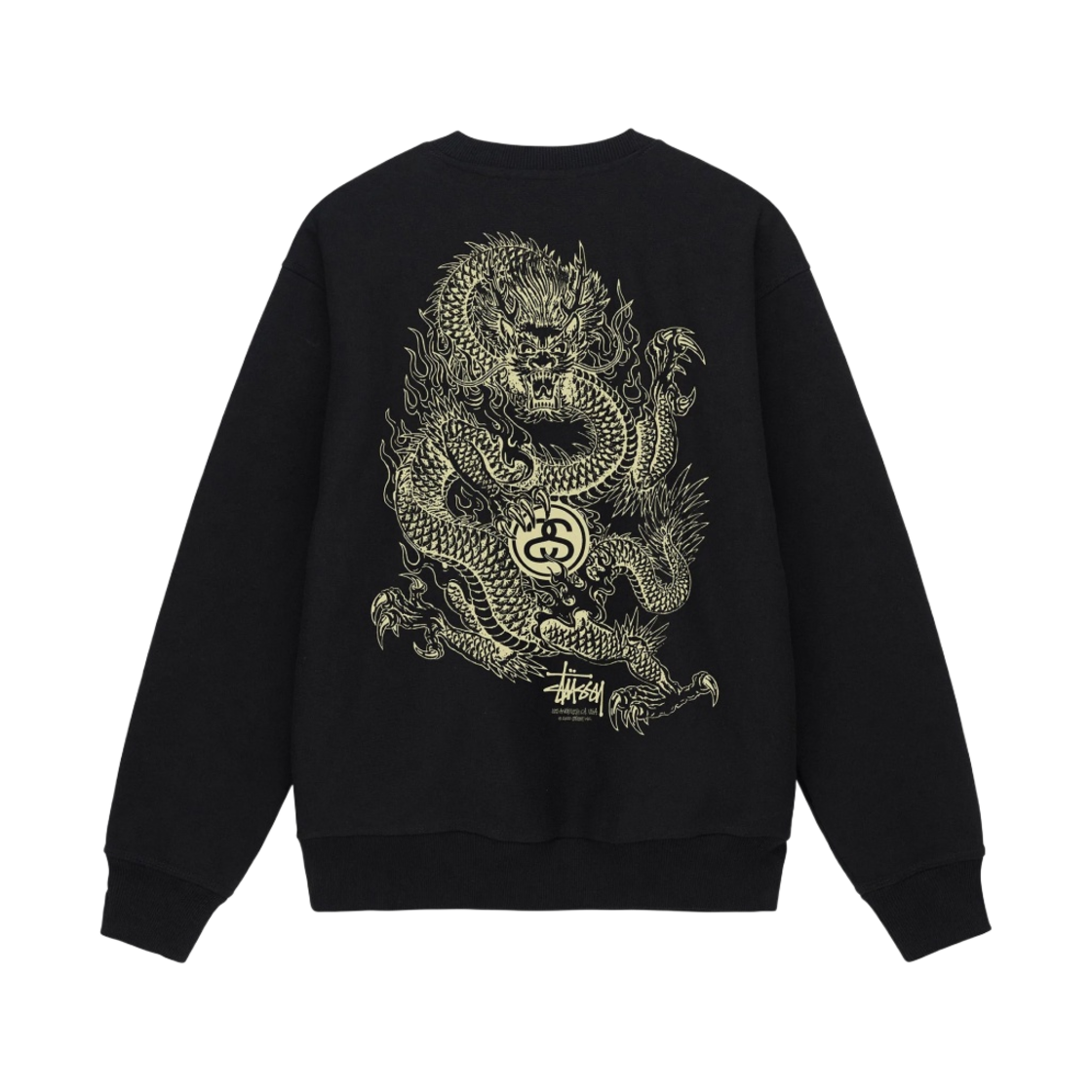 스투시 드래곤 크루넥 블랙 | Stussy | KREAM