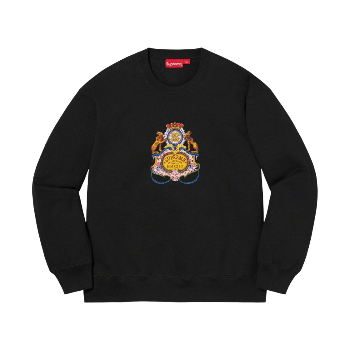 슈프림 크레스트 크루넥 블랙 - 23SS(Supreme Crest Crewneck Black - 23SS) - 1