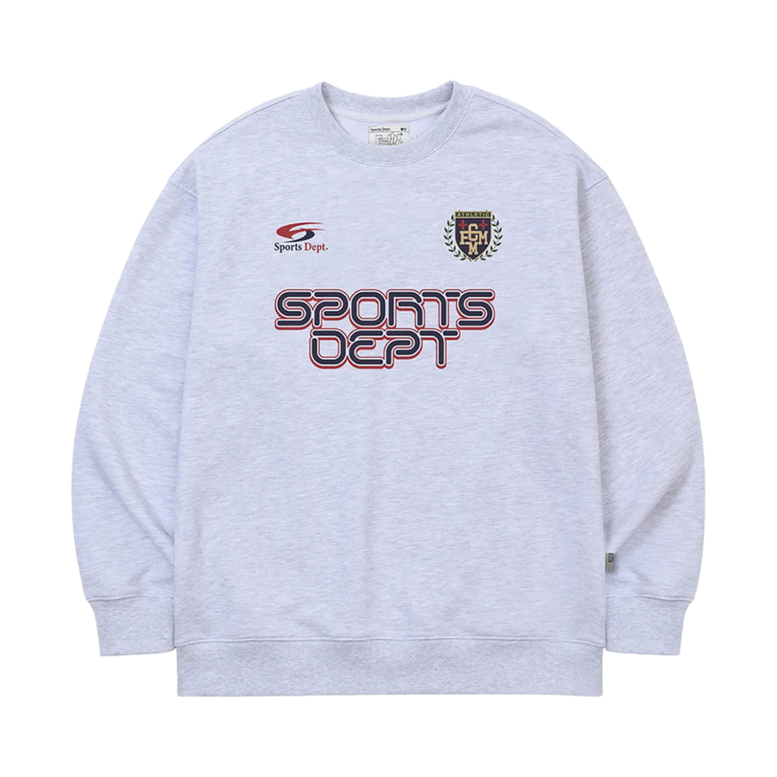 스포츠뎁트 트랙 필드 로고 맨투맨 실버 그레이(Sports Dept Track and Field Logo Sweatshirt Silver Grey)