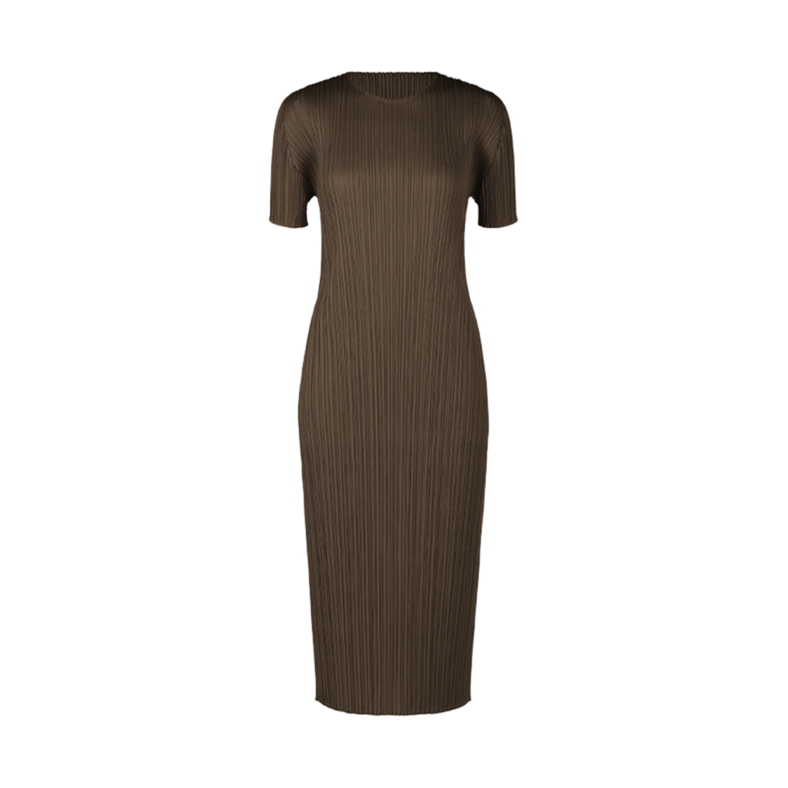 PP56/PP51-JH135-45 (W) Pleats Please Issey Miyake MC March Dress Dark Brown