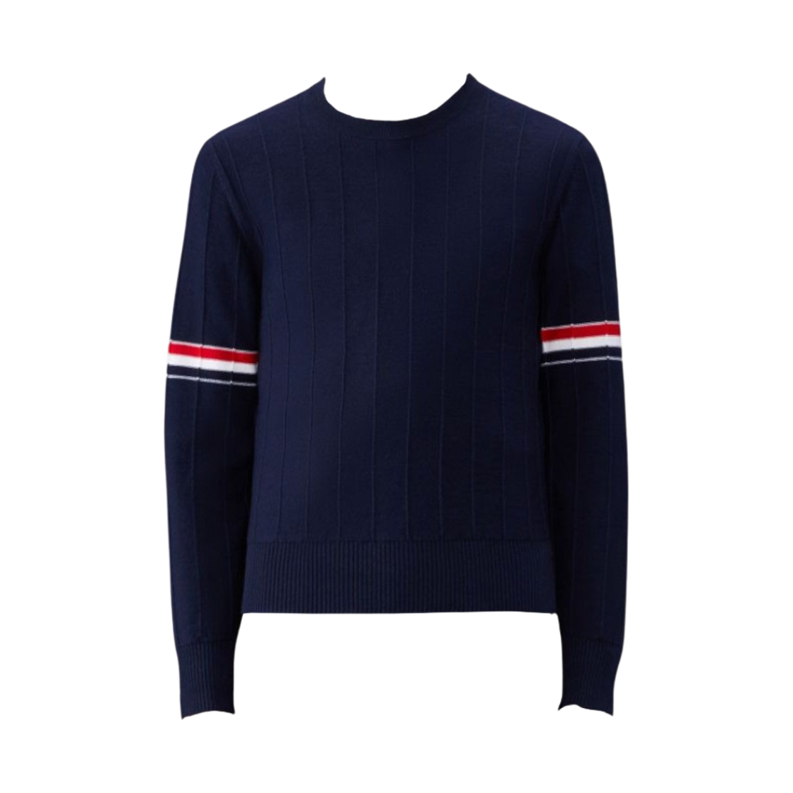 톰브라운 울 릴렉스드 풀오버 네이비(Thom Browne Wool Relaxed Pullover Navy) - 1