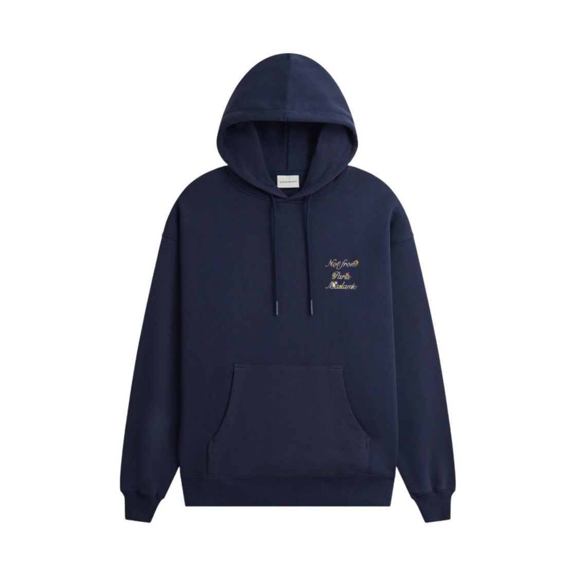 드롤 드 무슈 슬로건 아 플뢰흐 르 후드 네이비(Drole de Monsieur Slogan a Fleurs Le Hoodie Navy)