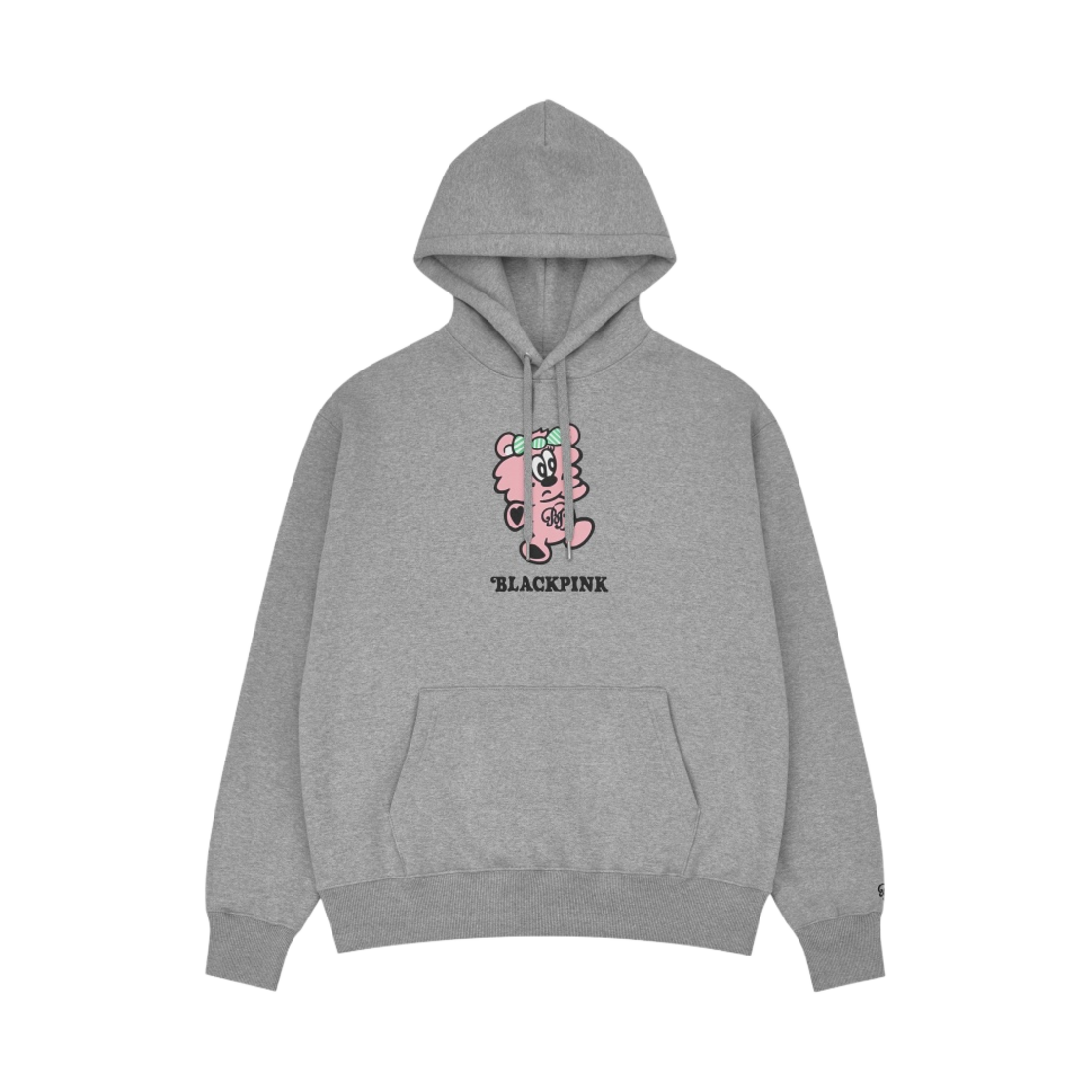 베르디 x 블랙핑크 플러시 후드 그레이(Verdy x Blackpink Plush Hoodie Grey)