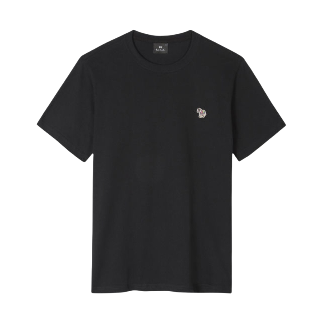ポールスミスコットンゼブラロゴ T-ブラックシャツ