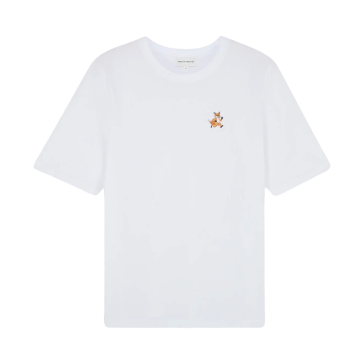 (W) Maison Kitsune Speedy Fox Patch Comfort T-Shirt White
