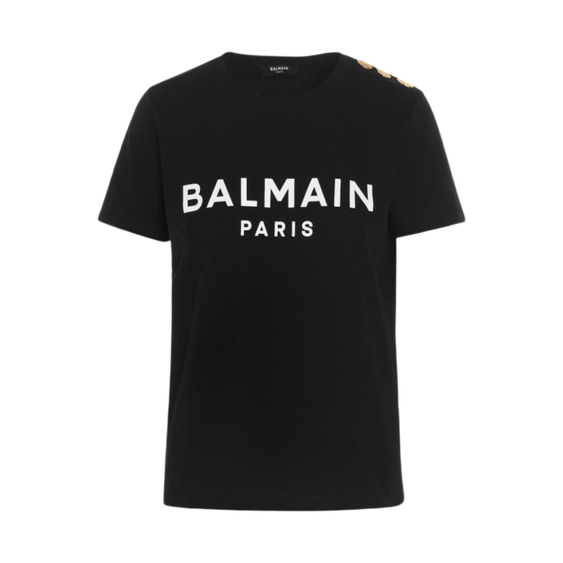 BF1EF005BB02EAB (W) Balmain T-Shirt with Paris Print Black