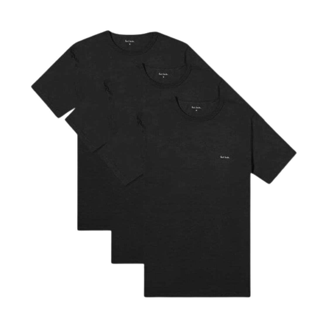 M1A-389-M3PK-79 Paul Smith Organic Cotton T-Shirt Black (3 Pack)