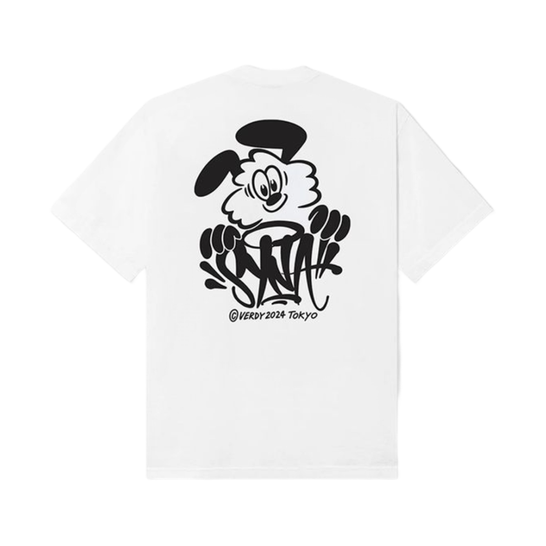 베르디 x 센트럴 씨 x 시나 월드 빅 티셔츠 화이트(Verdy x Central Cee x Syna World Vick T-Shirt White)
