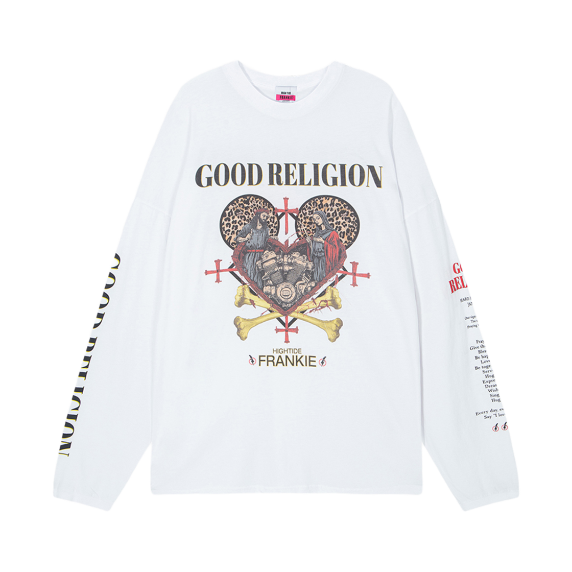 HF25ALT007WT HIGHTIDE FRANKIE Good Religion Long Sleeve White
